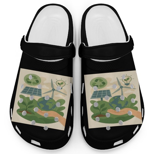 Eco-Friendly Earth Conservation Design Clogs