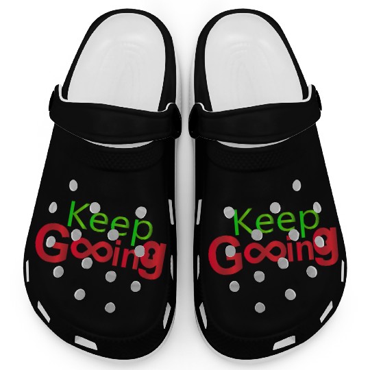 Motivational Typography Clogs with Infinity