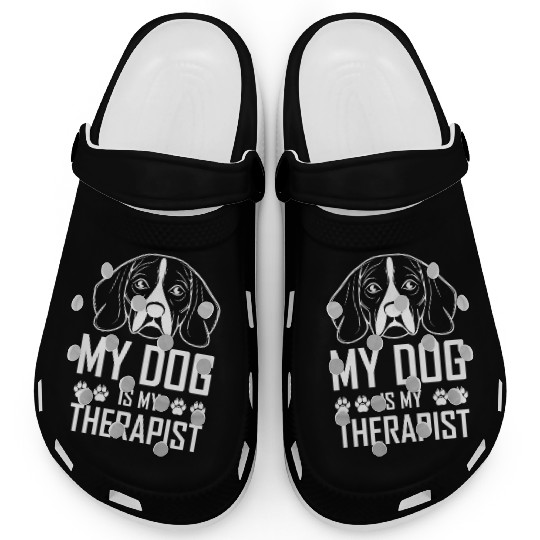 My Dog is My Therapist Beagle Clogs