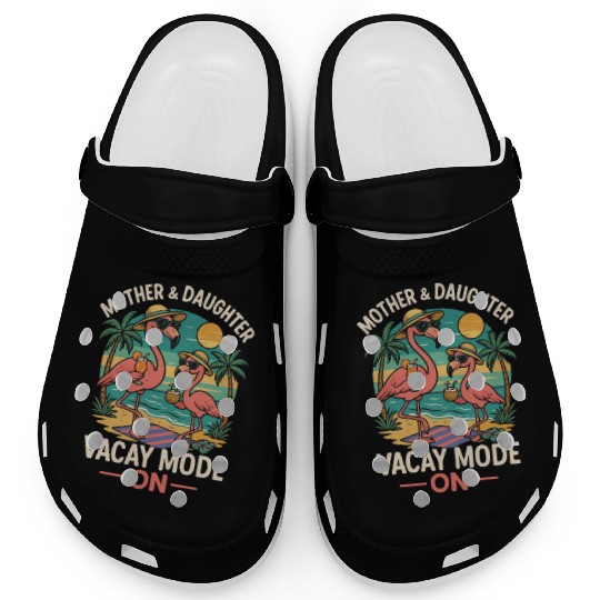 Mother and Daughter Vacation Mode Design Clogs