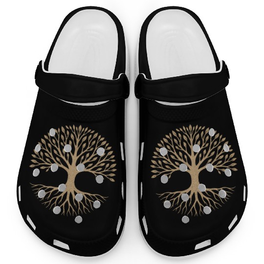 Elegant Tree of Life Symbol Design Clogs