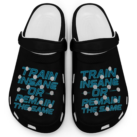 Neon Motivational Workout Quote Clogs
