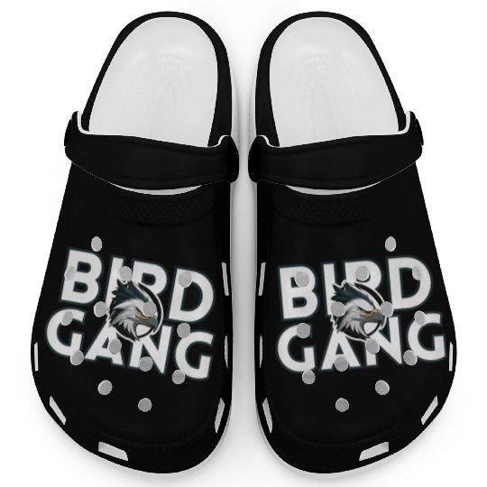 Eagle Head Bird Gang Logo Design Clogs