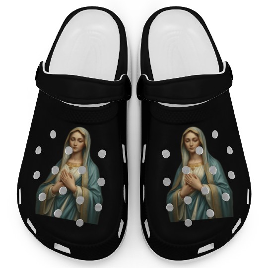 Madonna and Child Divine Embrace Clogs