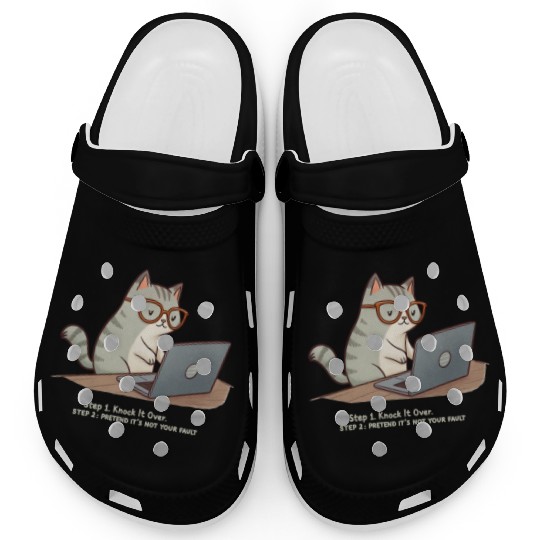 Keyboard Warrior Cat Clogs