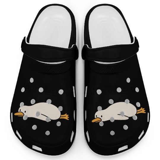 Unproductive Duck Illustration for Humor  Clogs