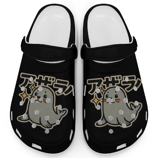 Cute Seal Japanese Clogs