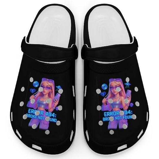 Y2K Rich Girl - ERROR 404 Bold Aesthetic Clogs