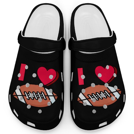 I LOVE FOOTBALL #1 Clogs