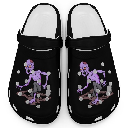 Horror Zombie Monster Illustration Clogs