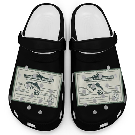 Fishing License PR Clogs