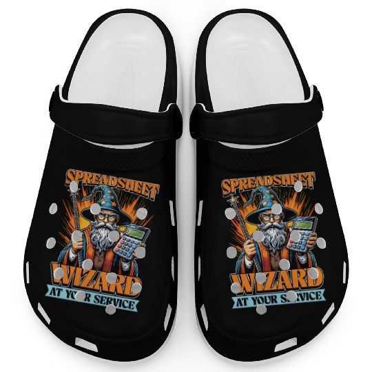 Accounting Spreadsheet Wizard Bookkeeper Auditor Clogs