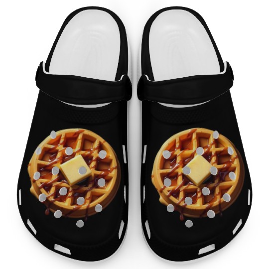 Waffle Funny Lazy Easy Halloween Costume Clogs