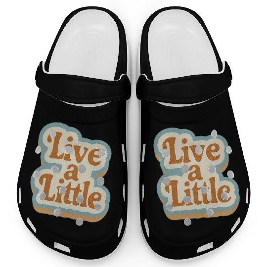 Whimsical Hand-Drawn Typography Design Clogs