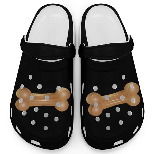 Chew Bone Illustration in a Classic Style Clogs