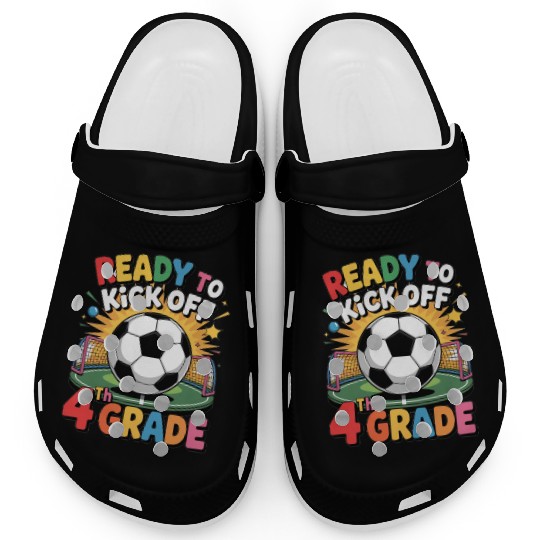 Fun Back To School Ready To Kick Off 4th Grade Kid Clogs