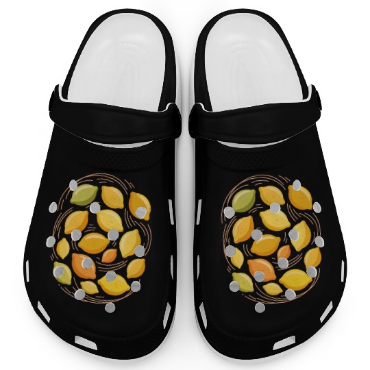 Lemon Pattern for Citrus Lovers Clogs