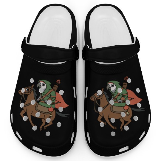 Epic Archer Parrot Riding Horse Clogs