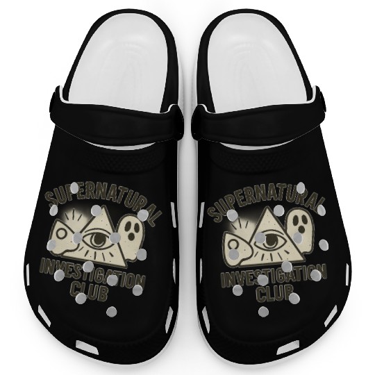 Supernatural Investigation Club Emblem Clogs