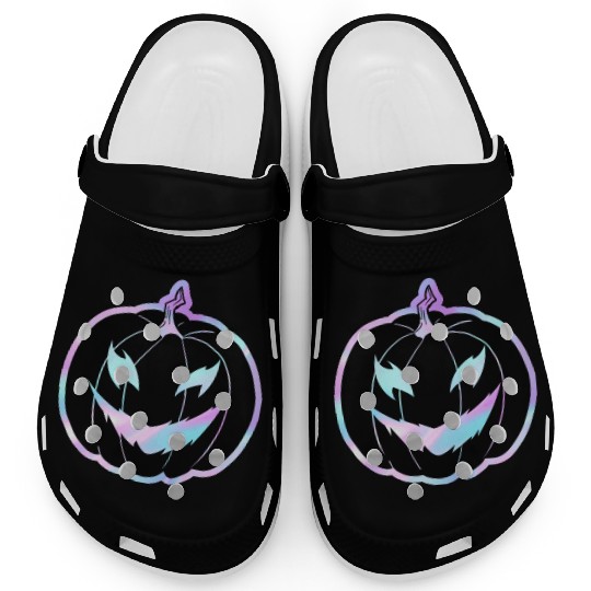 Glow-In-The-Dark Jack-o-Lantern Clogs