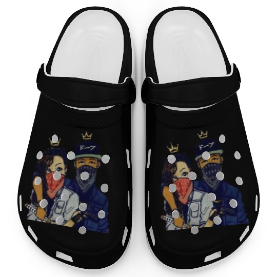 Urban Rebels Masked Duo Clogs Design