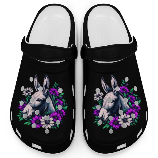 Floral Donkey Clogs