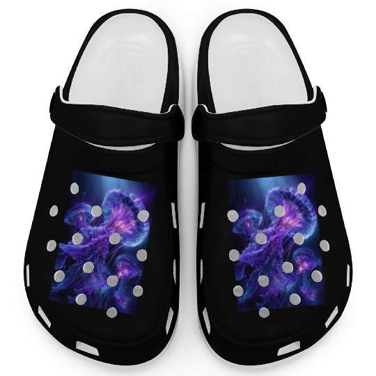 Neon Glow Jellyfish Clogs
