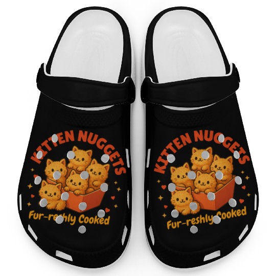 Cute Kitten Nuggets – Funny Food Cat Clogs