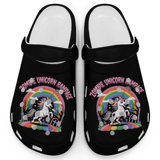 Magical Unicorn Rainbow Dream Scene Clogs