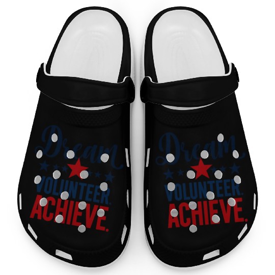 Dream Volunteer Achieve 2026 Inspiration Design  Clogs