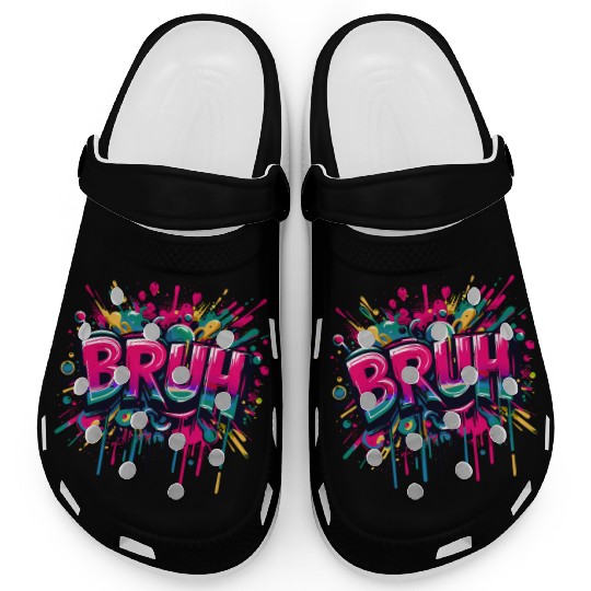 Colorful Graffiti Cheers Embrace Clogs