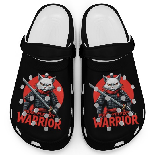 Purr-Perfect Warrior Cat Design Clogs