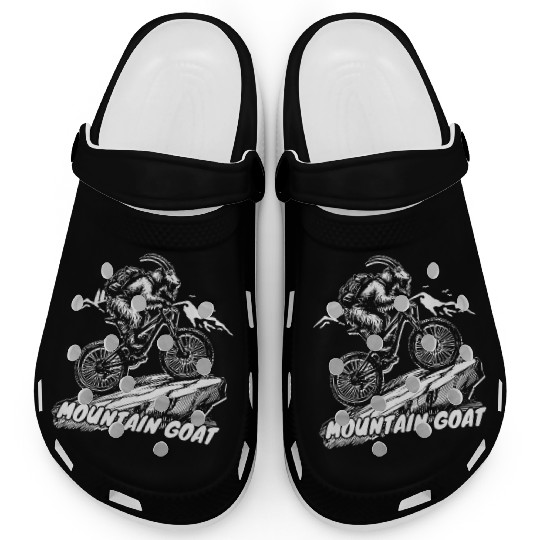 Mountain Goat on Bike Clogs