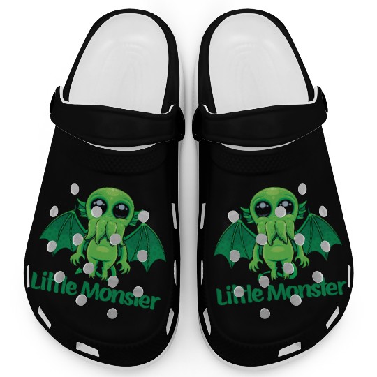 Little Monster Cthulhu Cute Creepy Mythical Buddy Clogs