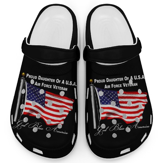 Proud Daughter Of A US Air Force Veteran Clogs