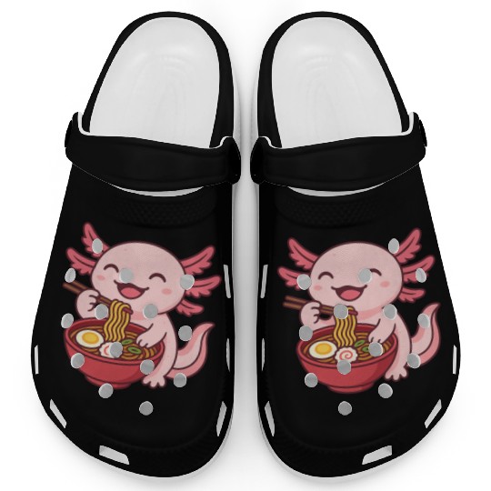 Whimsical Dragon Noodle Bowl Design Clogs