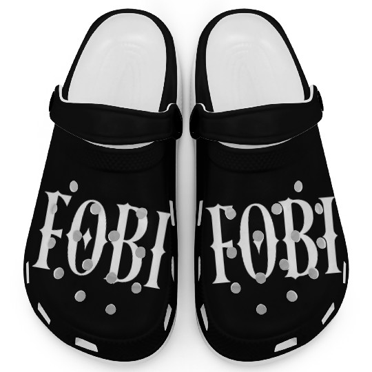 FOBI Fear of Being Included Dark Humor Gothic Clogs