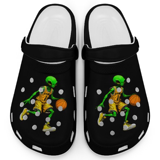 Basketball player Alien Clogs