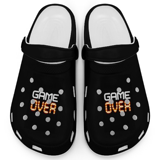 Game Over Digital LED Typography Clogs