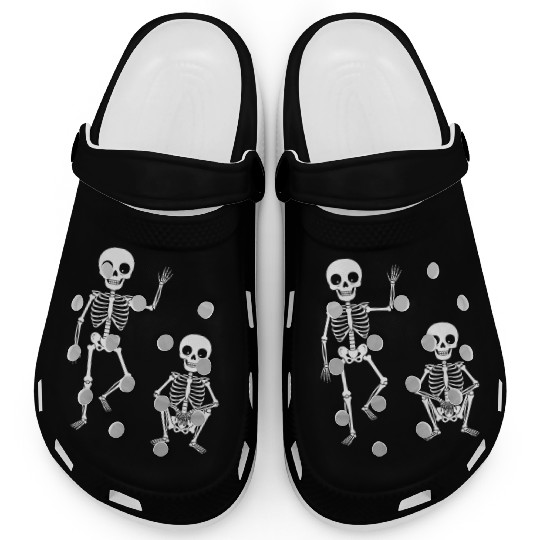 Funny Halloween Skeleton Spooky Season Cute Ghost Clogs
