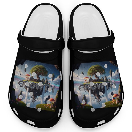 Floating Island Growth Illustration Clogs