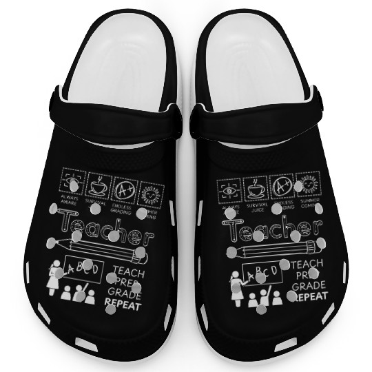 Teacher Appreciation Chalkboard Design Clogs