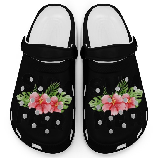 Tropical Hibiscus Summer! Clogs