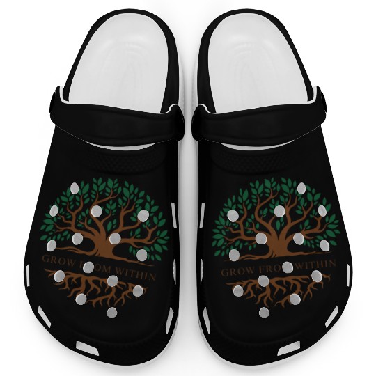 Inner Growth Tree Motif Clogs