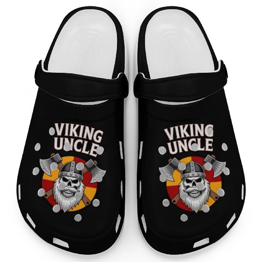 viking uncle norse warrior funny gift Clogs