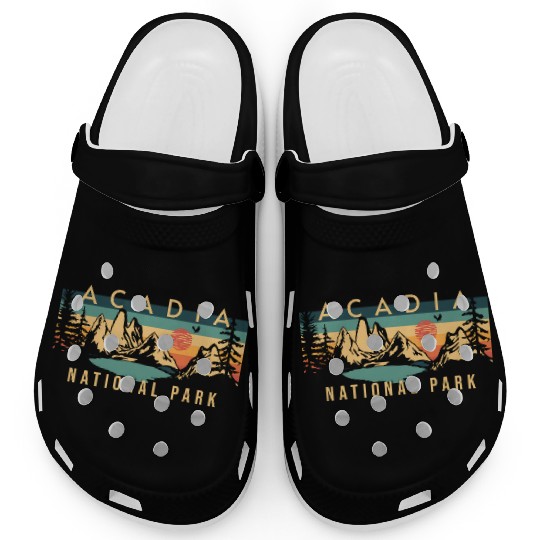 Mountain Sunset at Acadia National Park Clogs