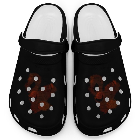 Negroni Cocktail Illustration Classic Hand-Drawn Clogs