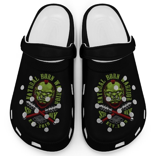 Gothic Ogre Tattoo Style Warrior Clogs