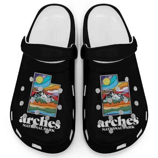 Arches National Park Utah Vintage Nature Outdoor Clogs
