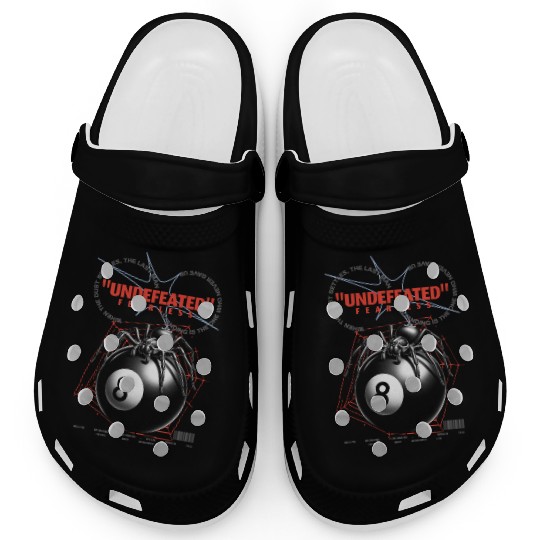 Spider and Eight Ball Fitness Design Clogs